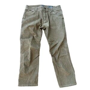 Kuhl Mens Pants Gray 38X30 Crag Vintage Patina Dye Distressed Casual Brown